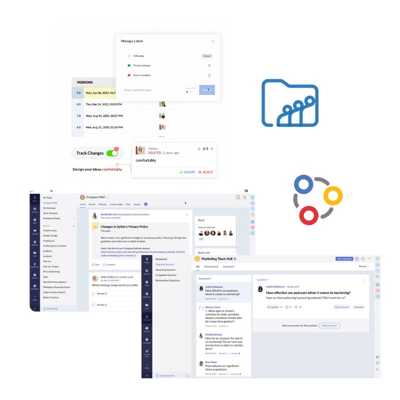 zoho features (640 × 640 px) (800 × 800 px) (4) Apresentamos o Zoho Workplace