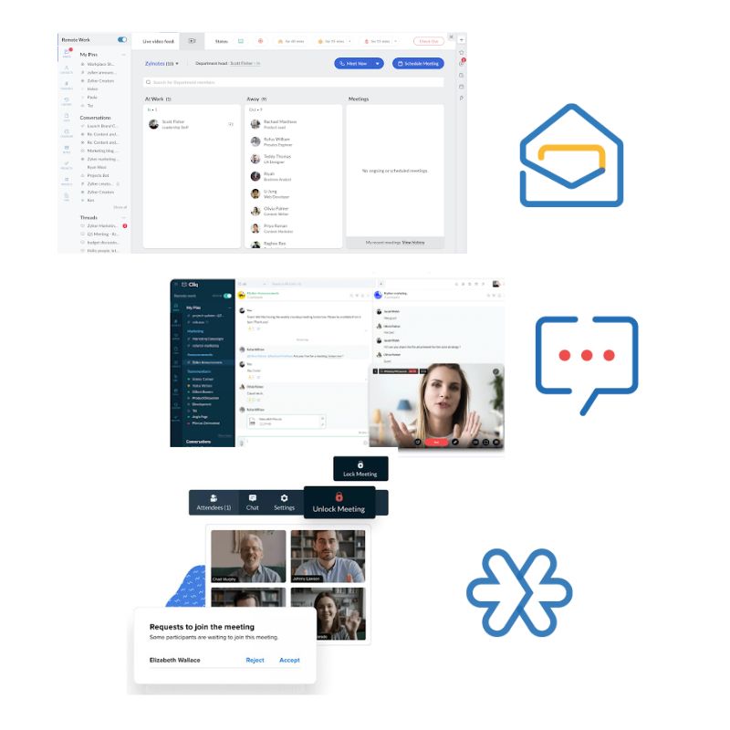 zoho features (640 × 640 px) (800 × 800 px) Apresentamos o Zoho Workplace